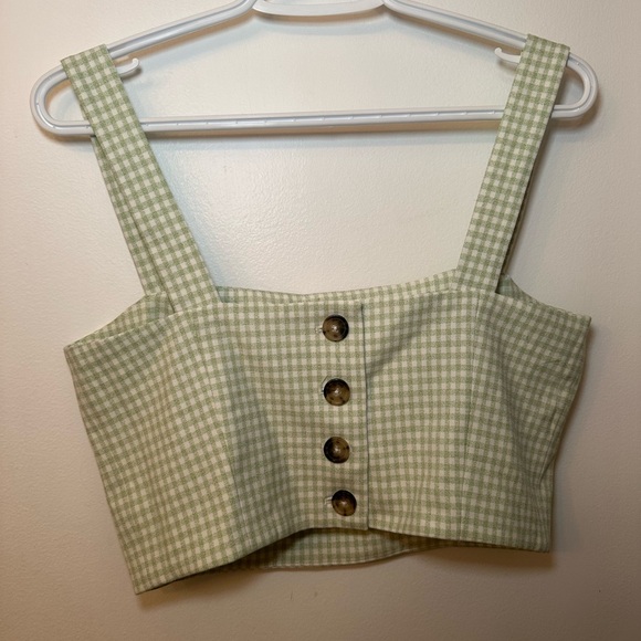Wilfred gingham crop top - Picture 2 of 3